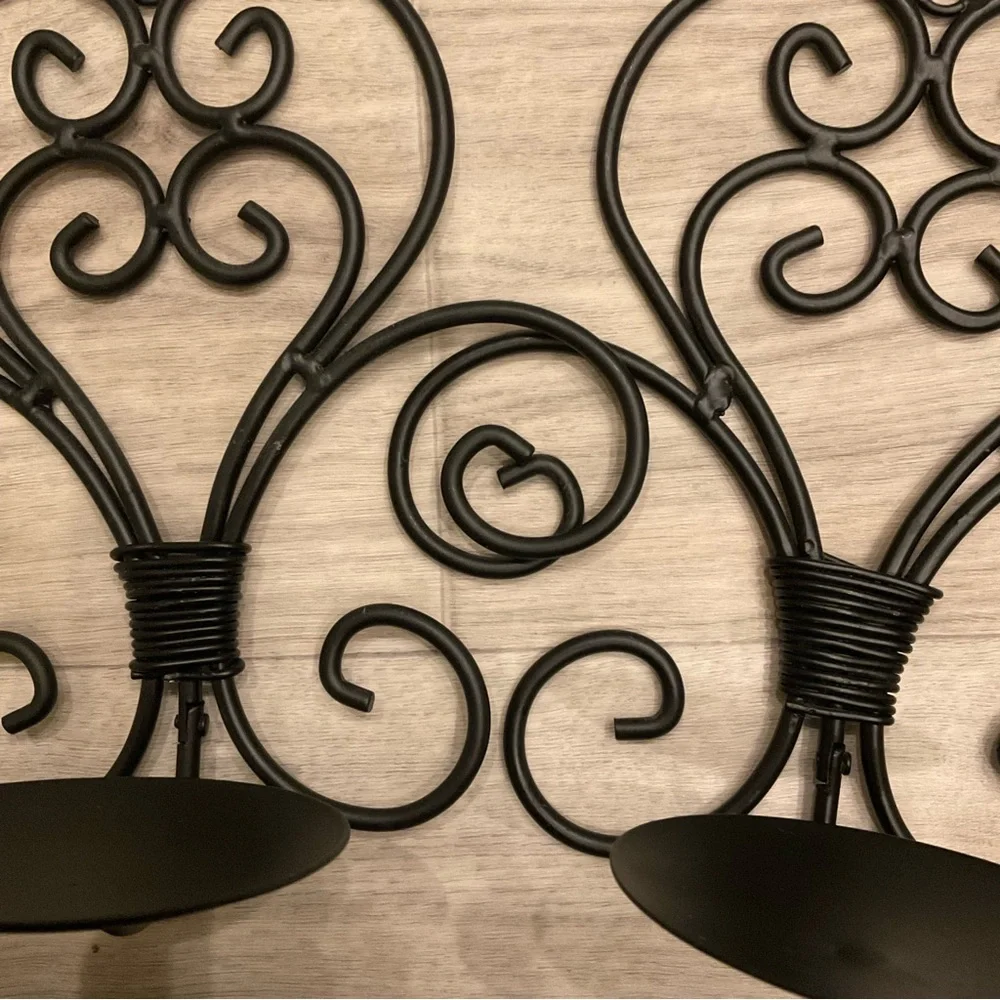 Pair of Wall Sconce LED Candle Holders